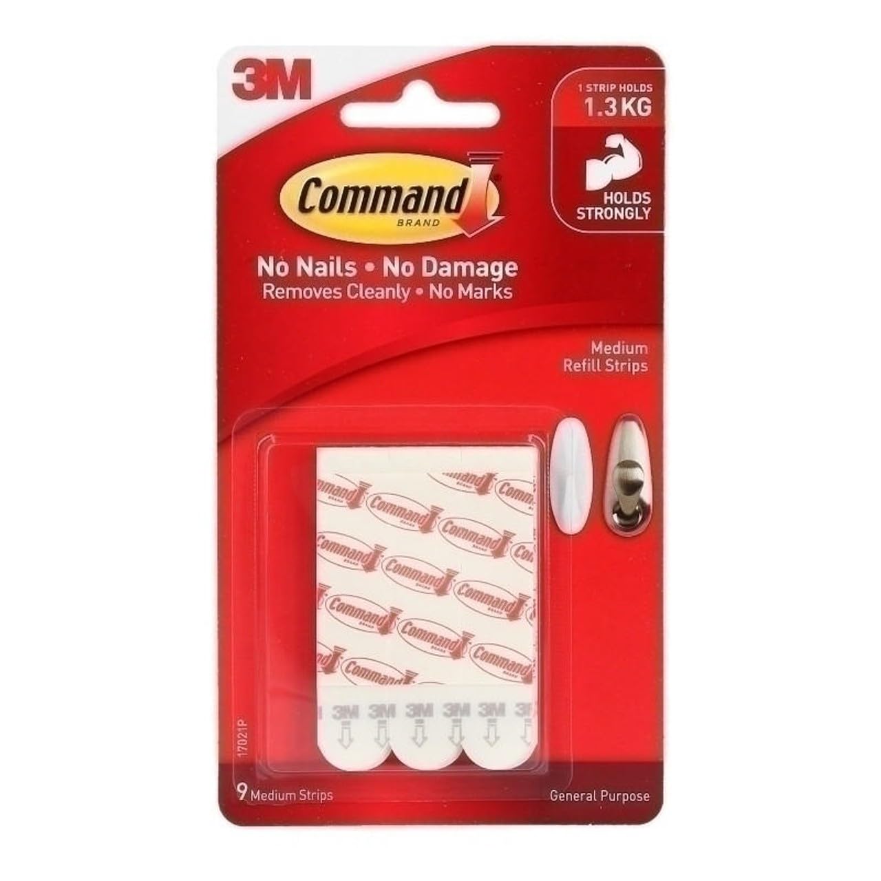 9-Count Command Medium Refill Adhesive Strips $1.79 + Free Shipping w/ Prime or on $35+