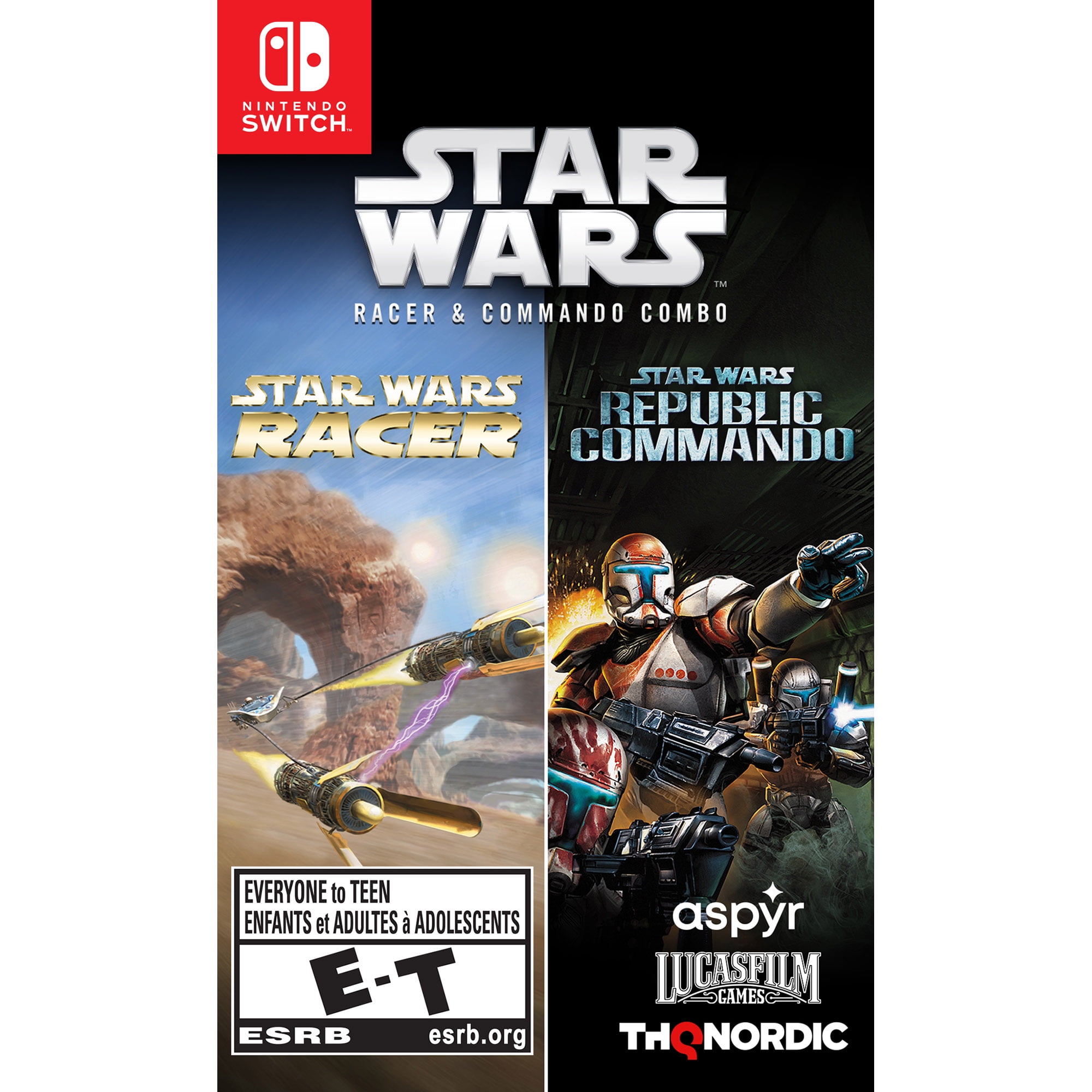 Star Wars: Racer and Commando Combo (Nintendo Switch, Physical) $17.97 + Free S&H w/ Walmart+ or $35+