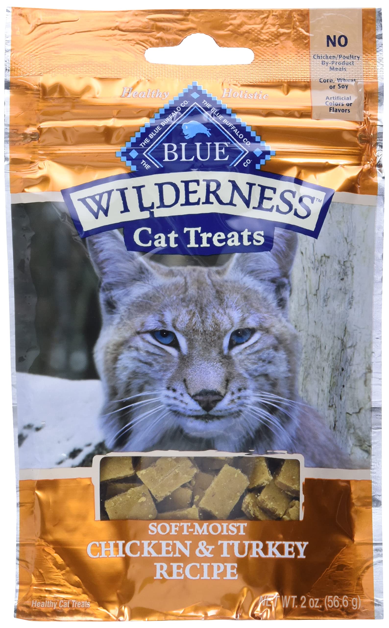2-Oz Blue Buffalo Wilderness Grain Free Soft-Moist Cat Treats (Chicken & Turkey or Chicken & Salmon) 2 For $4.47 ($2.24 Each) w/ S&S + Free Shipping w/ Prime or on $35+