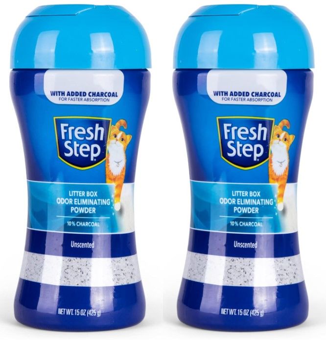 15-Oz Fresh Step Litter Box Charcoal Odor Eliminating Powder 2 for $6.13 ($3.07 Each) + Free Shipping w/ Prime or on $35+