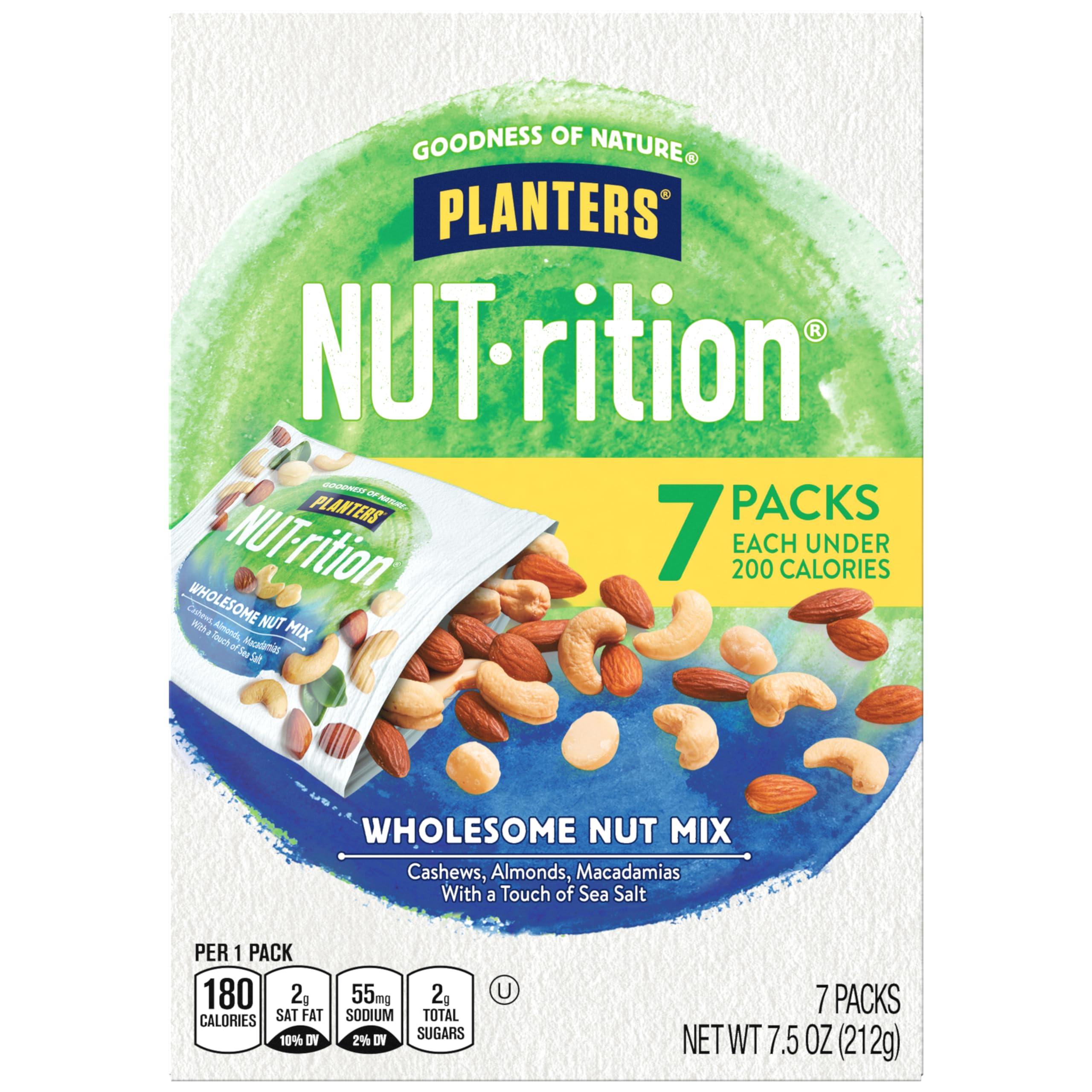 7-Count 1.07-Oz Planters Nut-rition Wholesome Nut Mix $4.40 ($0.63 Each) w/S&S + Free Shipping w/ Prime or on $35+