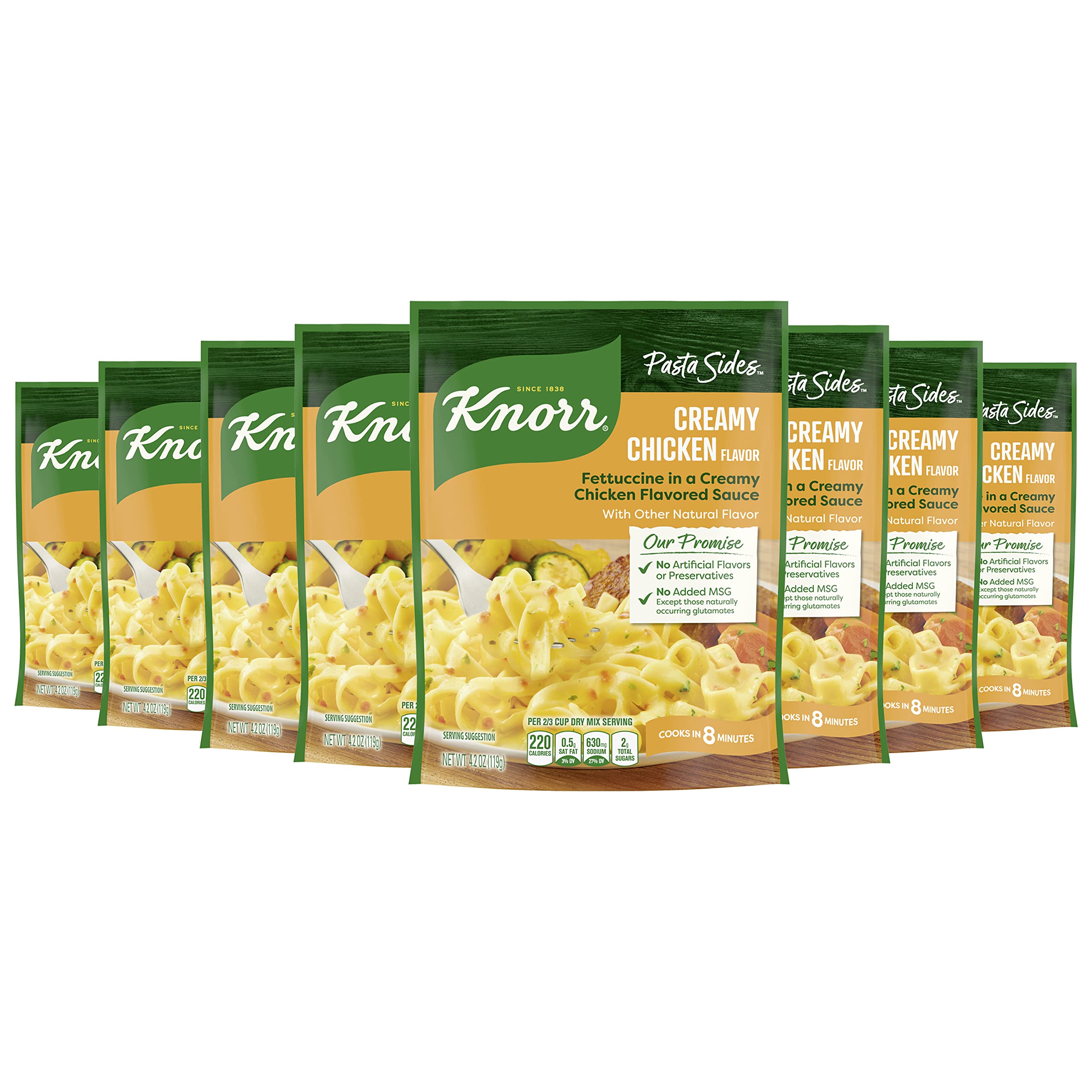 8-Count 4.2-Oz Knorr Pasta Side Dish (Creamy Chicken) $8.51 ($1.06 Each) w/ S&S + Free Shipping w/ Prime or $35+