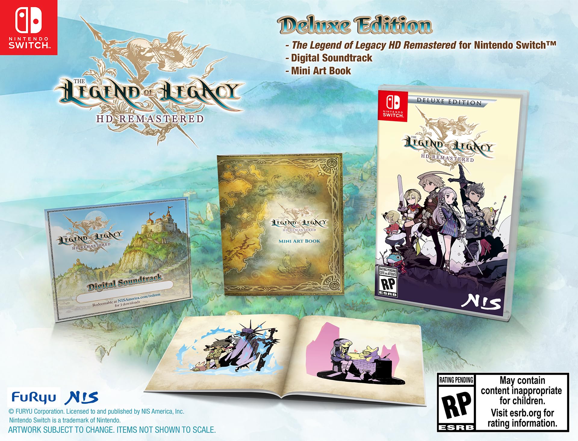 The Legend of Legacy HD Remastered: Deluxe Edition (Nintendo Switch, Physical) $40.49 + Free Shipping