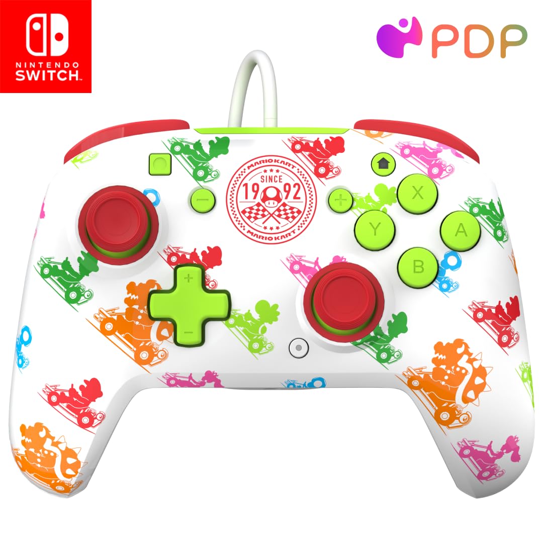 PDP Rematch Wired Controller for Nintendo Switch (Mario Kart Racers, Multicolor)  $12 + Free Shipping w/ Amazon Prime
