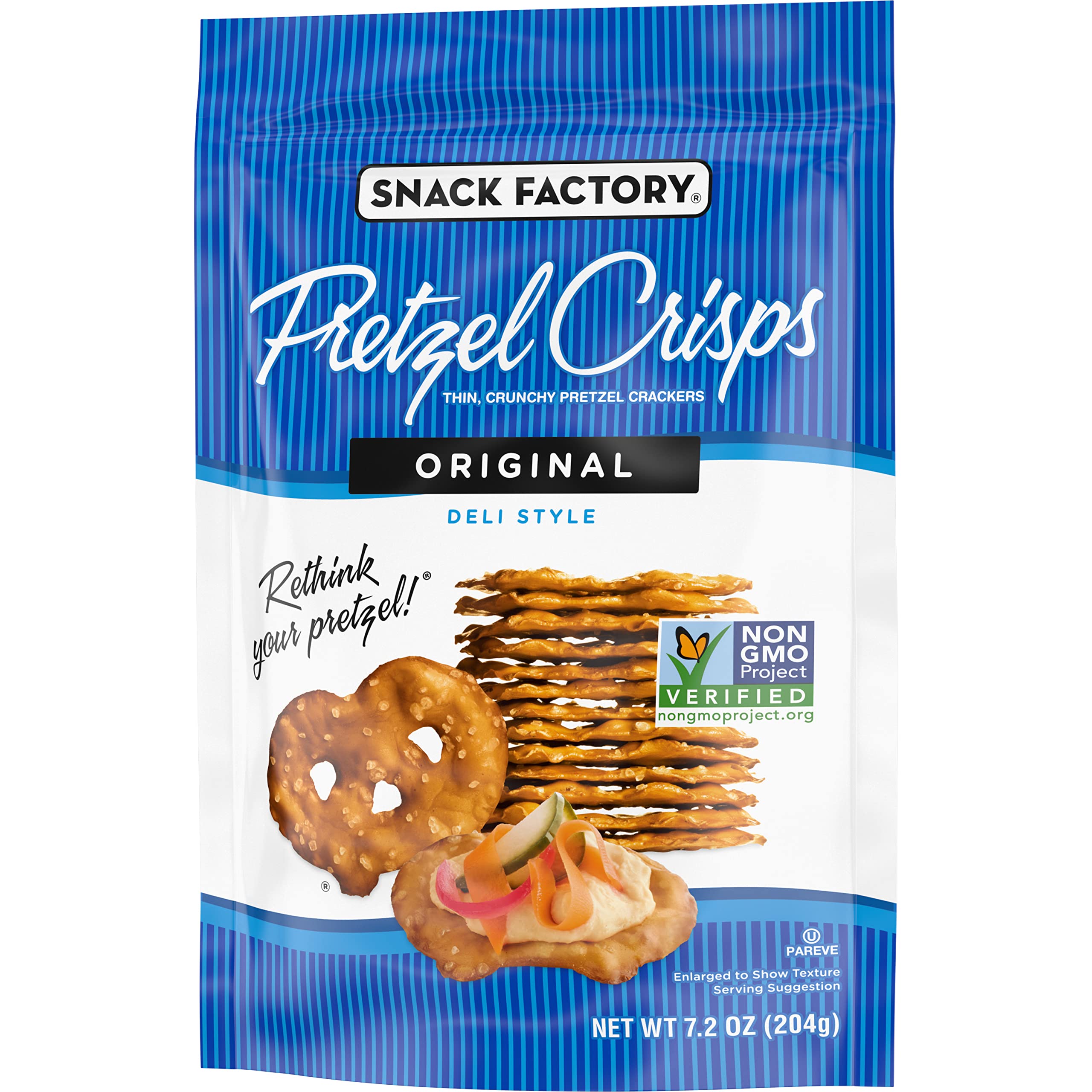 7.2-Oz Snack Factory Original Pretzel Crisps $2.15 + Free Shipping w/ Prime or on $35+