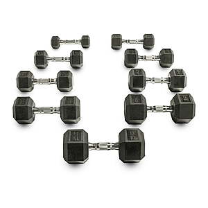 Cap barbell 5 hot sale lb coated hex dumbbell