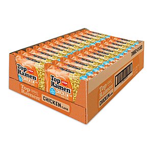 4-Count 3-Oz Nissin Top Ramen Noodle Soup (Chicken Flavor) $  5.93 w/ S&S + Free Shipping w/ Prime or $  35+