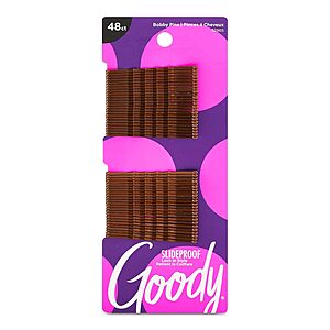 48-Count Goody SlideProof Bobby Hair Pins $1.89 w/S&S + Free Shipping w/ Prime or on $35+