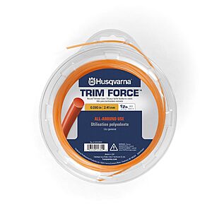 Husqvarna TrimForce Spooled Round String Trimmer Line (Orange, .095