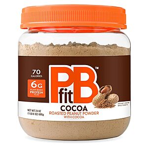 24-Oz PBfit Cocoa Peanut Butter Powder (Chocolate Flavor) $8.97 w/S&S + Free Shipping w/ Prime or on $35+