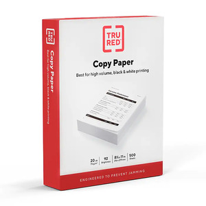 500-Sheet Tru Red 8.5"x11" Copy Paper Ream (20 Lbs./92 Brightness) $4.99 + Free Pickup at Staples or Free Shipping on $35+