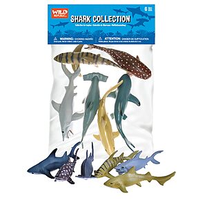 6-Piece Wild Republic 6" Shark Toys Collection (Great White, Zebra, Hammerhead, Lemon, Black Tipped, Tiger) $8.78 + Free Shipping w/ Prime or on $35+