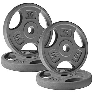 Prime Members:4-Count Yes4All Cast Iron 10-Lb Standard Weight Plates for Dumbbells (1" Grip) $38.11 + Free Shipping