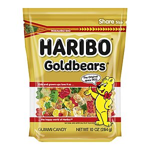 10-Oz Haribo Goldbears Gummi Candy (Assorted Flavors) alt=