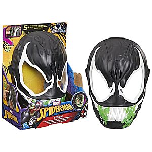 Marvel Spider-Man: Glow-in-The-Dark Mask Role Play Toy (Venom w/ Sound Effects) $8 + Free Shipping w/ Prime or on $35+