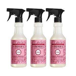 3-Pk 16-Oz Mrs. Meyer's Multi-Surface Cleaner Spray (Peppermint or Gingerbread) $10.45 w/ Subscribe & Save