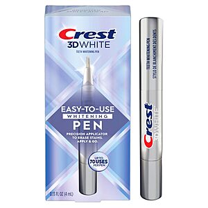 Crest 3D White Easy-To-Use Teeth Whitening Gel Pen $9.74 w/S&S + Free Shipping w/ Prime or on $35
