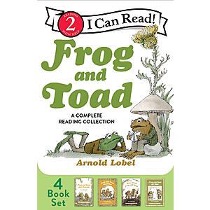 4-Book Frog and Toad: A Complete Reading Collection Box Set (I Can Read Level 2, Paperback) $8 