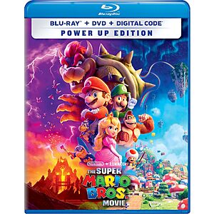 The Super Mario Bros. Movie (Blu-ray + DVD + Digital) $9 