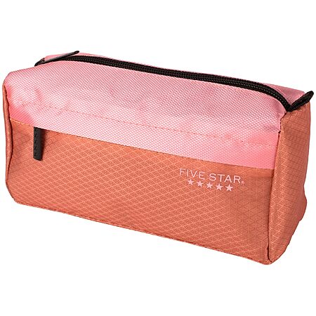 9-Pocket Five Star Pencil Organizer Zippered Pouch / Bag (Pink/Terracotta) $3.42 + Free Shipping w/ Prime or on $35+