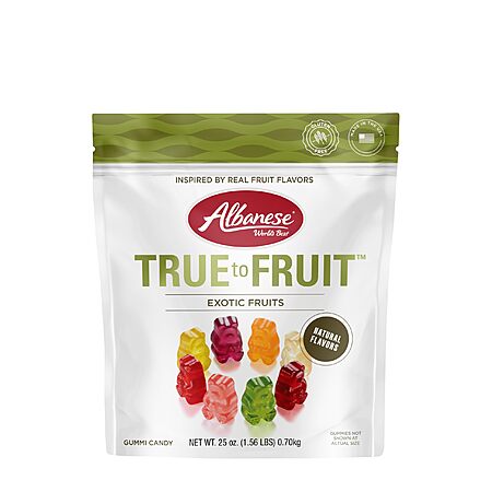 25-Oz Albanese World's Best True to Fruit Soft Gummy Bears (Exotic Fruits) $6.84 w/S&S + Free Shipping w/ Prime or on $35+
