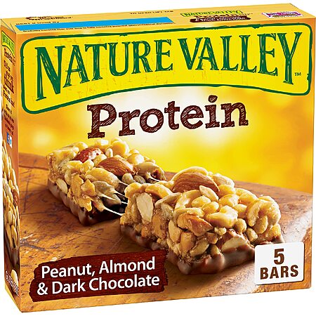 5-Count 1.42-Oz Nature Valley Chewy Protein Granola Bars (Peanut Almond Dark Chocolate) $2.45 w/ S&S + Free Shipping w/ Prime or on $35+