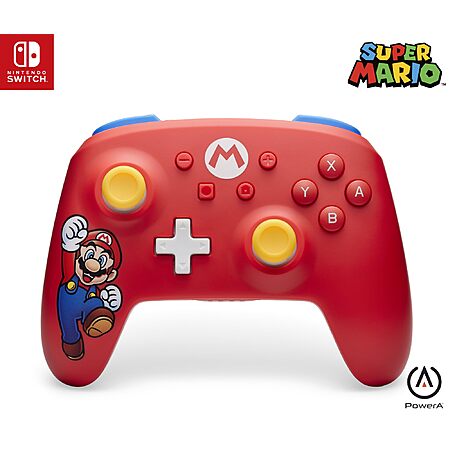 PowerA Wireless Controller for Nintendo Switch w/ Motion Controls (Mario Joy) $29.97 + Free Shipping w/ Prime or on $35+