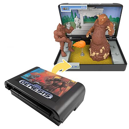 Sega Genesis Cartridge Console Heroes: Altered Beast Collectible Diorama w/ Mini Werewolf & Aggar Figures $10.58 + Free Shipping w/ Prime or on $35+