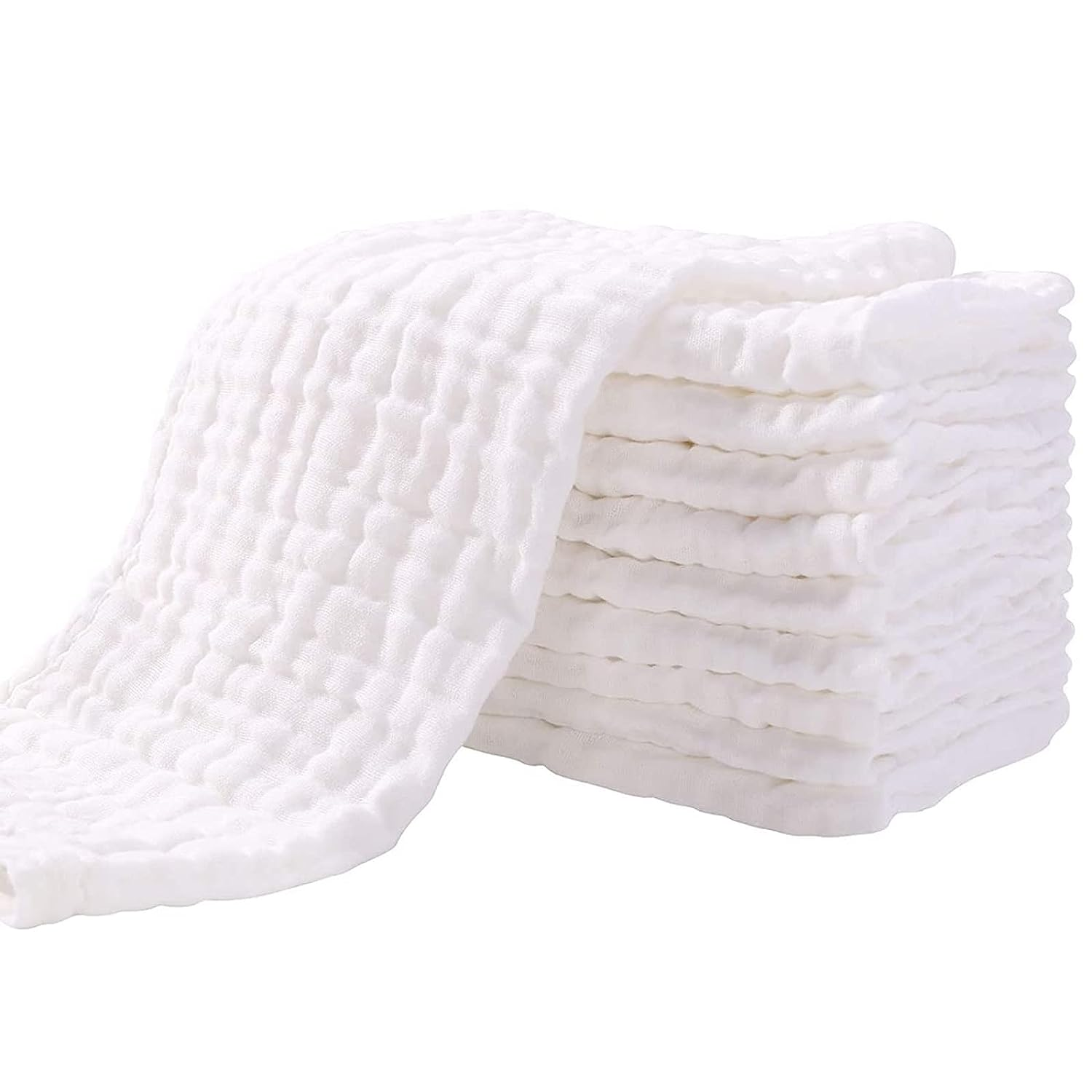 Amazon.com: Yoofoss Muslin Burp Cloths for Baby 10 Pack 100% Cotton Baby Washcloths $11.37