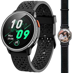 Quican Smart Watch for Women & Men, Compatible with iPhone & Android at Quican via Amazon