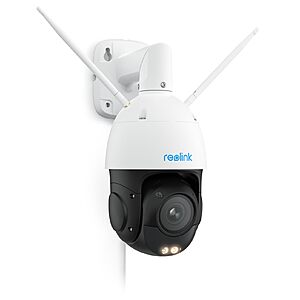 REOLINK RLC-823S1W - 4K 8MP Dual-Band Wi-Fi 6 PTZ Security Camera with 5X Optical Zoom $  189.99