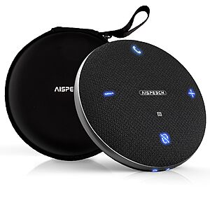 M4 Bluetooth Speakerphone Conference Microphone w/ AI Noise Reduction Full-Duplex AI Transcription USB Speakerphone 360° Voice Pickup Conference Speaker Home for Teams/Zoom $41.59