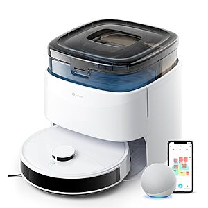 Lefant M3 Robot Vacuum and Mop, 12000Pa Suction, All-in-One Dock, Anti-Tangle Brushes, Dual Spinning Mop, Auto Mop Washing, Drying, for Pet Hair Dust $359.99