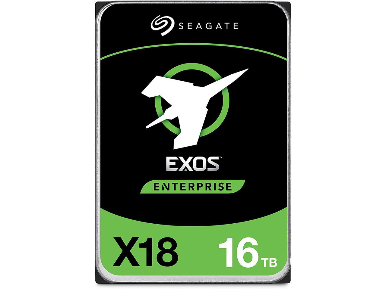 Seagate Exos 16TB Enterprise HDD X18 SATA 6Gb/s 512e/4Kn 7200 RPM 256MB Cache 3.5" Internal Hard Drive (ST16000NM000J) $289.99