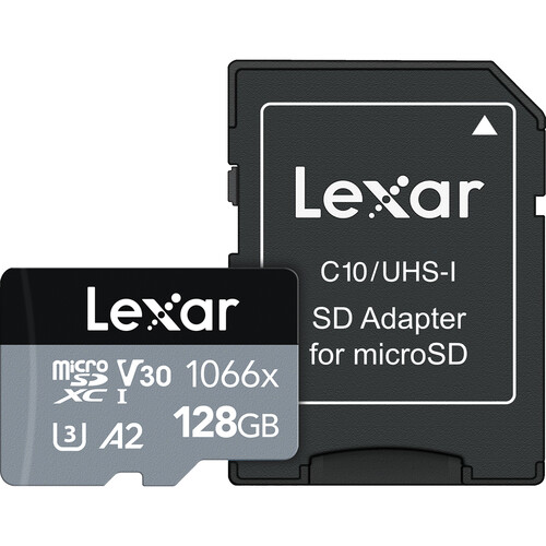 Lexar 128GB Professional 1066x UHS-I microSDXC Memory Card with SD Adapter $22 + Free Shipping