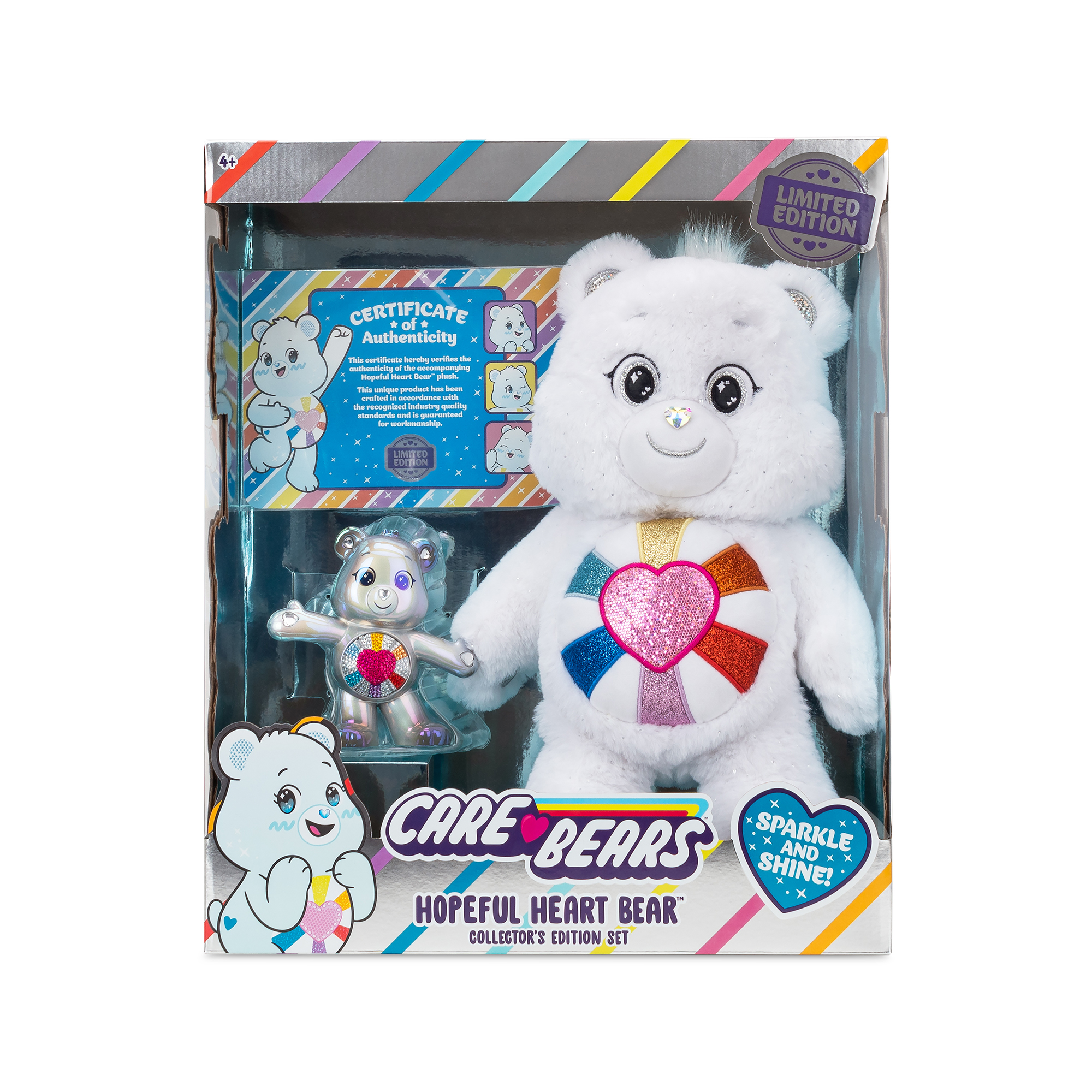 14" Care Bears Plush Hopeful Heart Bear and 5" Collectible Figure $24.99 Free S&H w/ Walmart+ or $35+