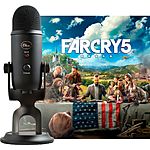 Blue Microphones Blackout Yeti w/ Far Cry 5 (PC Digital Download) $77 + Free Shipping