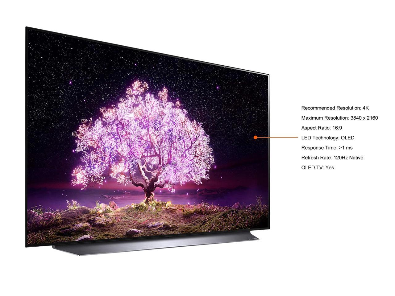 LG OLED83C1PUA 4K Smart OLED TV w/ AI ThinQ (2021) + $500 Visa GC + 4-year protection plan $4999.99