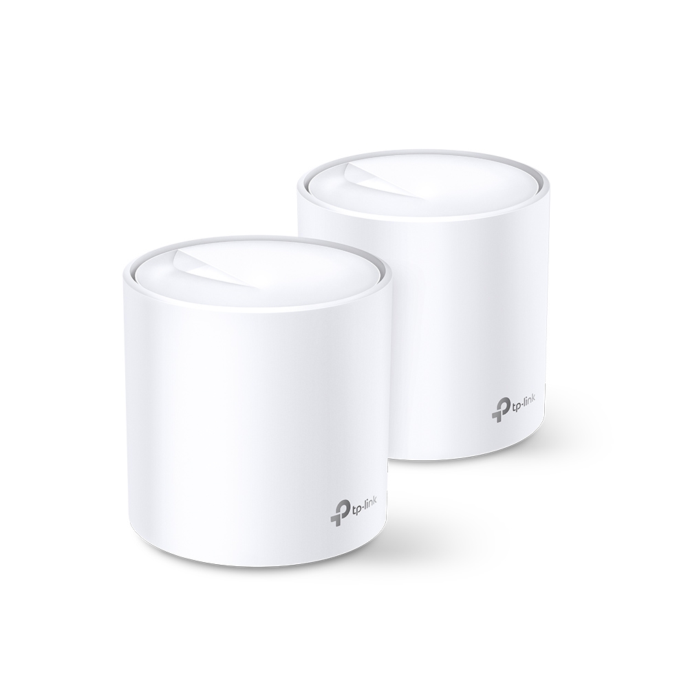 TP-Link Wi-Fi 6 AX3000 Mesh Router System | 2- Mesh Routers | Deco W6000(2-pack) | 5,000 sq. ft. of WiFi Coverage $124