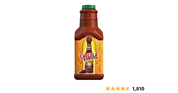 Cholula Chipotle Hot Sauce | 64 Ounce Bottle | Crafted with Chipotle, Arbol and Piquin Peppers and Signature Spice Blend | Gluten Free, Kosher, Vegan, Low Sodium | Best T - $11.82