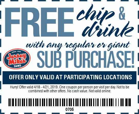 jersey mike's buy 2 giants get one free