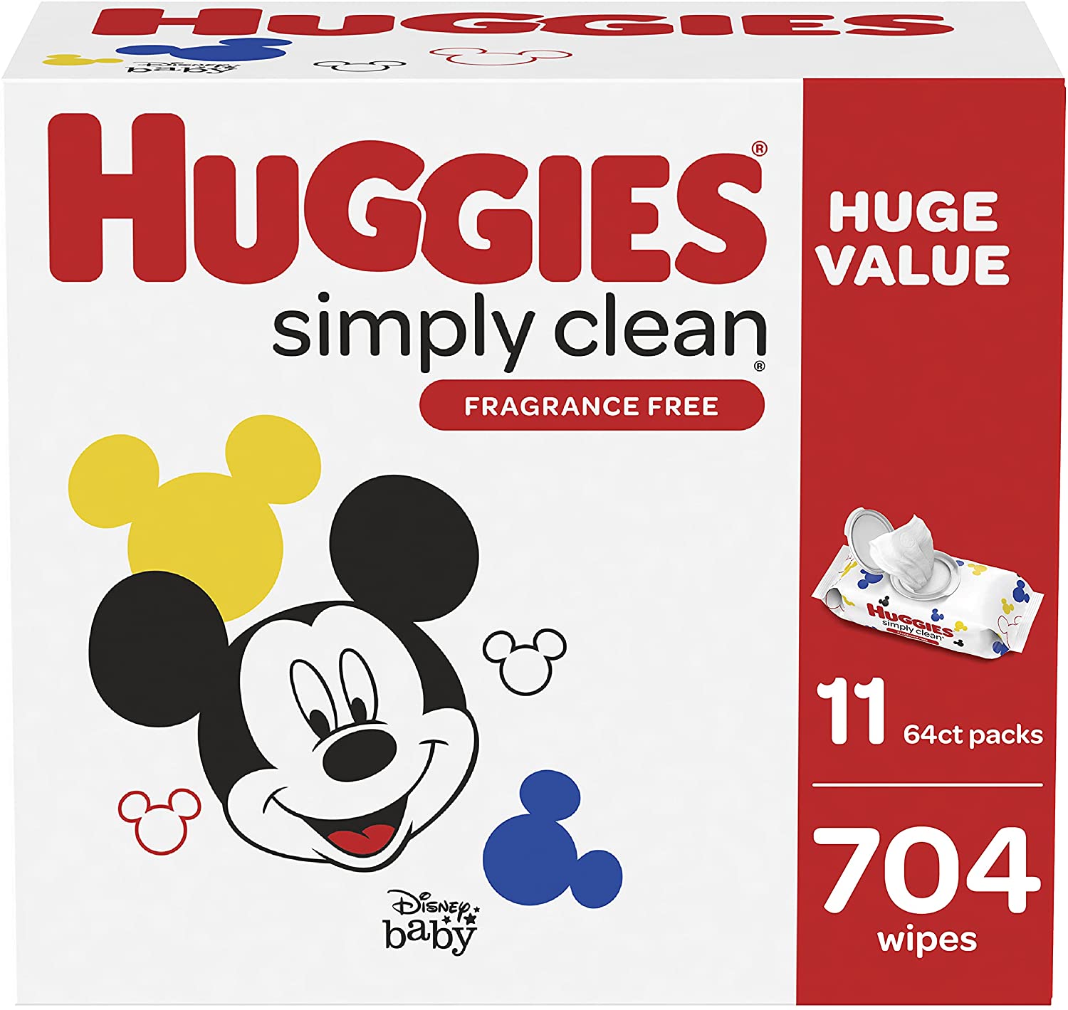 704-Count Huggies Simply Clean Baby Wipes (Unscented) $11.46 w/ coupon + Subscribe & Save