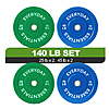 FlexWave Olympic Color-Coded Rubber Bumper Barbell Weight Plates