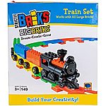 Strictly Briks Duplo compatible train set, 149 big block peices, including large oval track, $8.99 free Prime shipping at Amazon