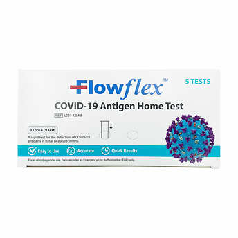 Costco Members: Flowflex at Home Covid Test Kit, 5 Test Pack - $47.99 at Costco - Free Shipping