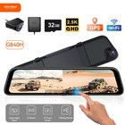 12" WOLFBOX G840H 2.5K WiFi Mirror Dash Cam (front/rear) (OPEN BOX) $63.67