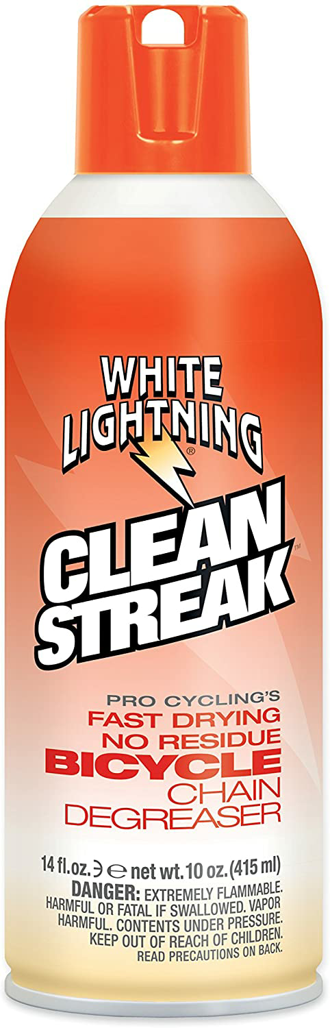 Amazon.com : White Lightning Clean Streak - Bicycle Degreaser - Aerosol, 14 oz : Sports & Outdoors $2.5