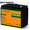 ECO-WORTHY 12V 50Ah Trolling Motor LiFePO4 Lithium Battery w/ BMS $64 + free s/h