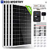 ECO-WORTHY 400W Monocrystalline Solar Panel Kit (4x 100W Panels) $225 + free s/h