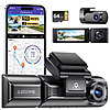 AZDOME M550 Pro 3 Channel 4K Front + 1080p Cabin &amp;amp; Rear Dash Camera $58 + free s/h